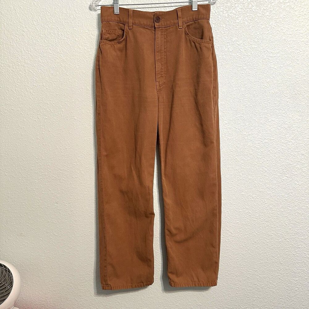 Reformation Jeans Women’s Size 29 High Rise Linen Toffee Brown Soft Pants USA